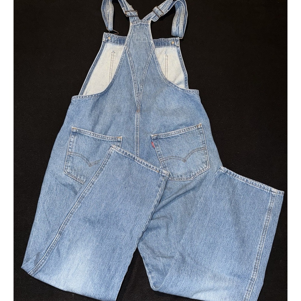 Levi's Strauss & CO Premium Overalls Relaxed Fit Women's Size Medium - Picture 8 of 9